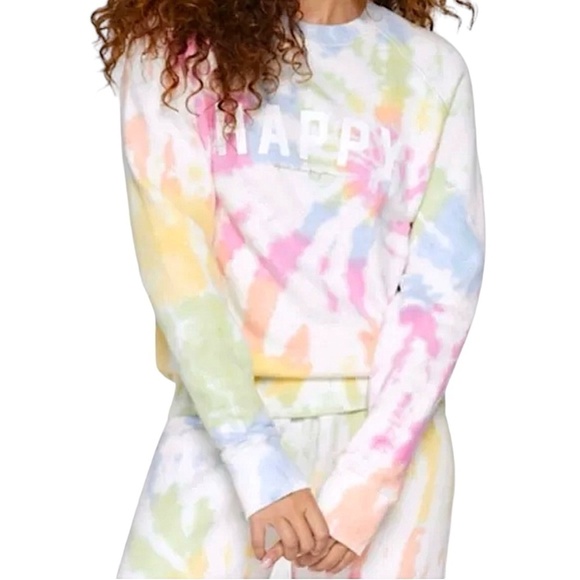 SPIRITUAL GANGSTER Happy Old School Retro Soft Tie Dye Graphic Sweatshirt - Picture 4 of 13